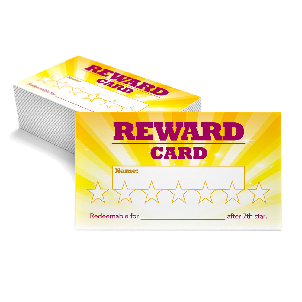 120 Pcs Reward Punch Cards Behavior Incentive Awards for Kids Students Teachers Home Classroom School Business Loyalty Card Positive Reinforcement